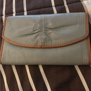 Elegant green and Brown Women's Clutch Wallet